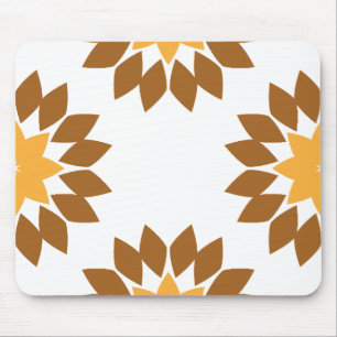 Tapis De Souris belle fleur brune pétale motif
