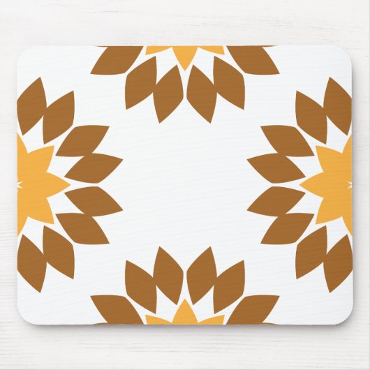 Tapis De Souris belle fleur brune pétale motif (Devant)