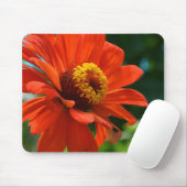 Tapis De Souris Belle fleur orangée élégante (Avec souris)