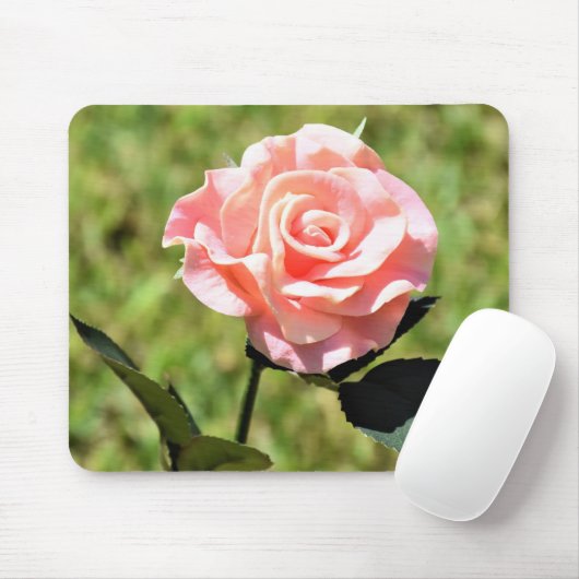 Tapis De Souris Belle Fleur rose Parfaite (Avec souris)