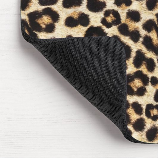 Tapis De Souris Belle fourrure de Faux Leopard (Coin)