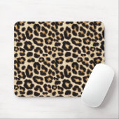 Tapis De Souris Belle fourrure de Faux Leopard (Avec souris)