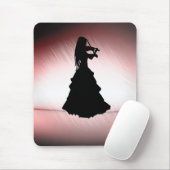 Tapis De Souris Belle Gitane Joue du Violon (Avec souris)
