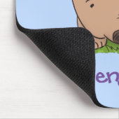 Tapis De Souris Belle illustration de dessin animé de bébé wombat (Coin)