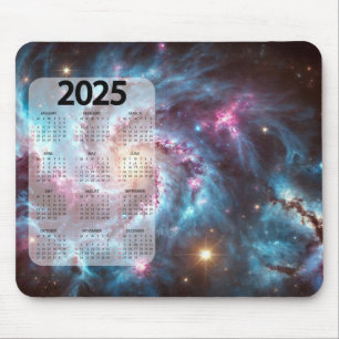 Tapis De Souris Belle image numérique du calendrier Cosmo 2025