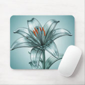 Tapis De Souris Belle Lys De Verre (Avec souris)