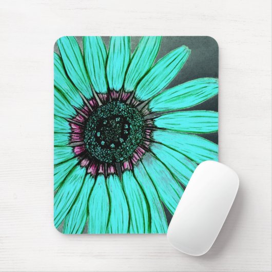 Tapis De Souris Belle main Fleur Sketched (Avec souris)