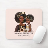 Tapis De Souris Belle mère et fille noire (11) (Avec souris)