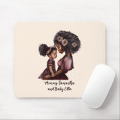 Tapis De Souris Belle mère et fille noire (28) (Avec souris)