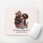 Tapis De Souris Belle mère et fille noire (3) (Avec souris)