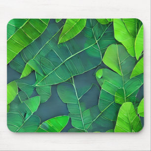 Tapis De Souris Belle Motif Feuille verte