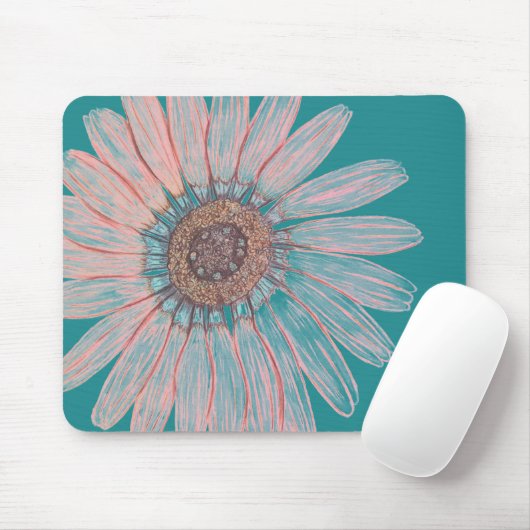 Tapis De Souris Belle Mousepad aux fleurs (Avec souris)