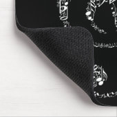 Tapis De Souris Belle musique blanche cool (Coin)