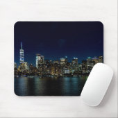 Tapis De Souris Belle New York Skyline à la nuit (Avec souris)