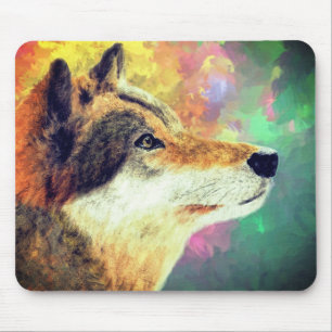 Tapis De Souris Belle œuvre d'art du loup