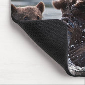 Tapis De Souris Belle Ours et ses petits (Coin)