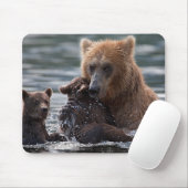 Tapis De Souris Belle Ours et ses petits (Avec souris)