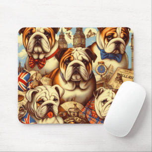 Tapis De Souris Belle peinture anglaise de Bulldog