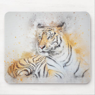 Tapis De Souris Belle peinture sur tigre du Bengale