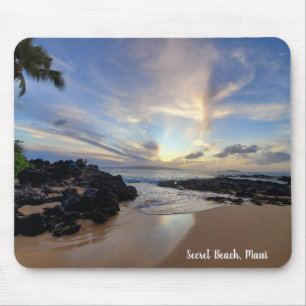 Tapis De Souris Belle plage secrète de Maui