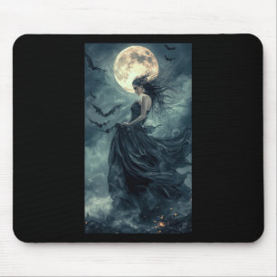 Tapis De Souris Belle Sorcière Imaginaire gothique Vampire Lune 1