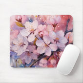 Tapis De Souris Belle souris à fleurs (Avec souris)