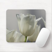 Tapis De Souris Belle Tulipe de printemps blanche (Avec souris)