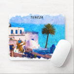 Tapis De Souris Belle Tunisie Panorama<br><div class="desc">Tunisie colorée Mousepad avec ses paysages à couper le souffle et ses paysages de plage. Fait un souvenir extraordinaire et une idée cadeau pour chaque touriste et visiteur de la destination africaine. Faites-le vous-même et achetez maintenant.</div>