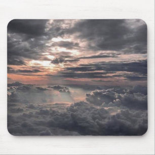 Tapis De Souris Belle vue du dessus des nuages