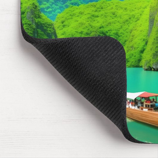 Tapis De Souris Belle vue paysage Rock Mountain Khao (Coin)