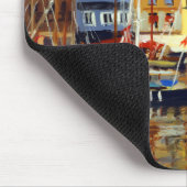 Tapis De Souris Belle vue sur les voiliers à Honfluere Harbour (Coin)