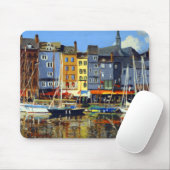 Tapis De Souris Belle vue sur les voiliers à Honfluere Harbour (Avec souris)