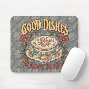 Tapis De Souris Belles Assiettes Mardis Ordinaires Chine Florale