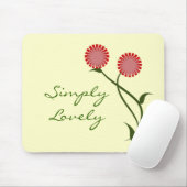 Tapis De Souris Belles Blooms Mousepad, Rouge (Avec souris)