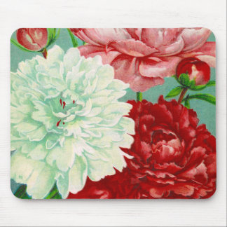 Tapis De Souris Belles et Élégantes Pivoines Vintage