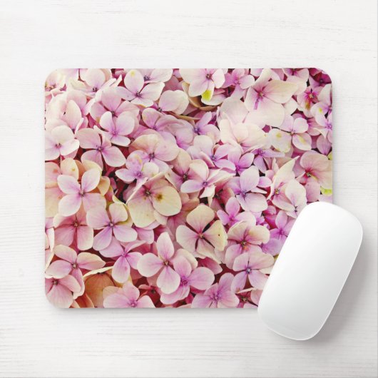 Tapis De Souris Belles fleurs d'Hydrangée (Avec souris)