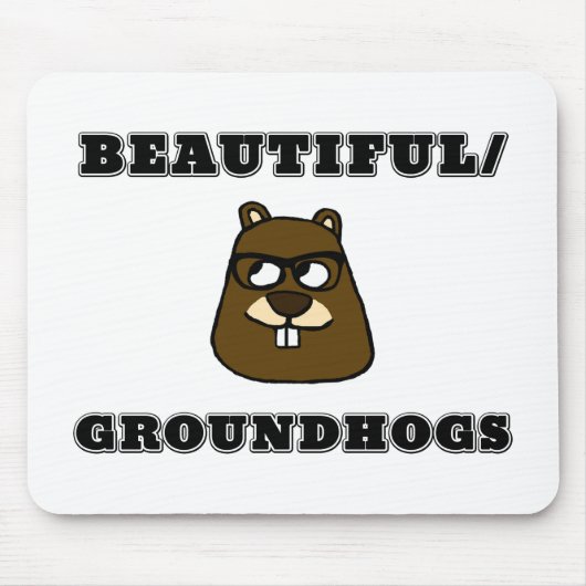 Tapis De Souris Belles/marmottes (Devant)