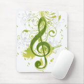 Tapis De Souris Belles notes musicales cool avec éclat (Avec souris)