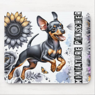 Tapis De Souris Belles races de chiens/Miniature Pinscher Chien