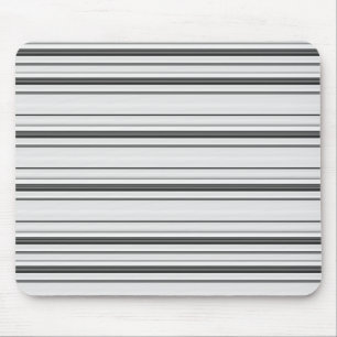 Tapis De Souris Belles rayures gris blanc
