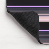 Tapis De Souris Belles rayures gris noir vintage (Coin)