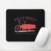 Tapis De Souris Bells Beach Australia Surfboard Bike Surfer (Avec souris)