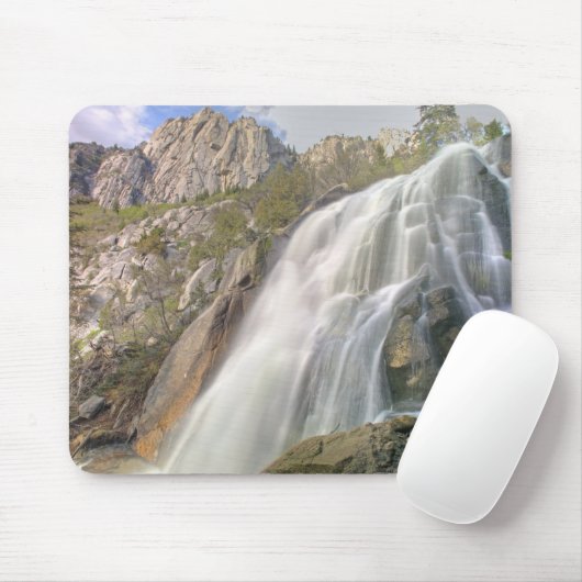 Tapis De Souris Bells Canyon Waterfall, Lone Peak Wilderness, (Avec souris)