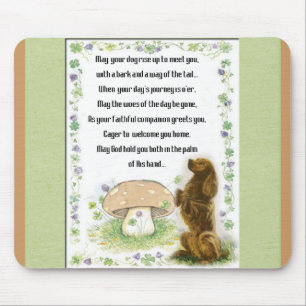 Tapis De Souris Bénédiction irlandaise des chiens