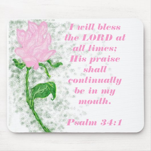 Tapis De Souris Bénissez le SEIGNEUR (Devant)