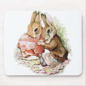 Tapis De Souris Benjamin Bunny et Peter Rabbit planifient leur rai (Devant)