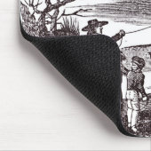 Tapis De Souris Benjamin Franklin entreprend son expérience de (Coin)