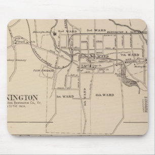 Tapis De Souris Bennington et le plan de Battleboro