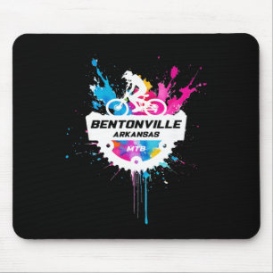 Tapis De Souris Bentonville Arkansas Vélo de Montagne Couleur Doul
