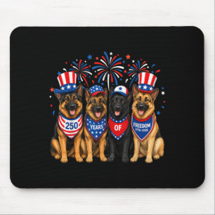 Tapis De Souris Berger Allemand 250 Ans Américain 1776 2026